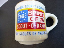 VTG BSA Mug Cup Orange County Council 1976 Spirit of 76 Scout-O-Rama - £18.94 GBP