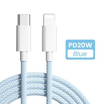 20W PD USB C Cable for iPhone 14 13 12 Pro Max Fast Charging USB C Cable for iPh - £5.84 GBP