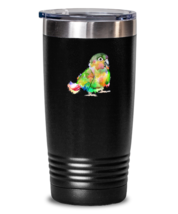 20 oz Tumbler Stainless Steel Insulated Coffee Funny Conure Parrot Bird  - £16.03 GBP