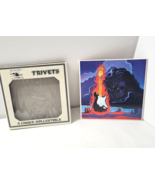 Stanley Mouse PURPLE HAZE Trivet Tile Coaster Flaming Guitar Skull 6" x 6" - €24,04 EUR