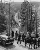 Tourists on horseback at Grand Canyon of the Yellowstone 1931 Photo Print - £6.93 GBP+