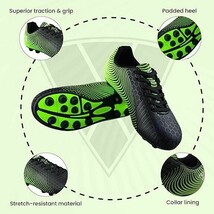 Vizari Stealth Firm Ground Soccer Cleats, Youth-11.5 , Black, VZSE90009Y... - $303.06 MXN