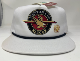NWT Vintage Winston Cup Champion White Snapback Hat Motorsport Traditions w/ Pin - £43.56 GBP