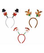 Christmas Headband Set- Santa Claus, Snowman, Reindeer - £11.59 GBP