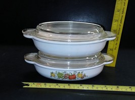 Vintage 2 Corning Ware 14 ounce Oval Casseroles with Lids - $14.99