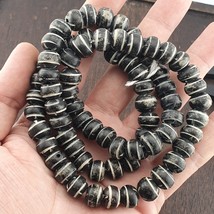 Vintage Tibetan Carving Yak Bone (Buffalo) Beads Beaded Necklace 11MM - $524.58 MXN
