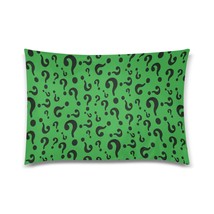Riddler Riddle Green Questions Pillow Case 30&quot; x 20&quot; (2 Sides) - $450.50 MXN