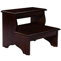 15 Inch Dark Brown Wood Handcrafted Step Stool - €212,01 EUR