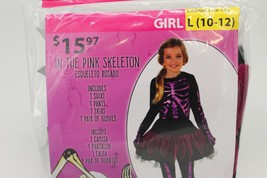 New Halloween Dress Up Outfit - In The Pink Skeleton Costume Girl Large (10-12)  - £15.63 GBP