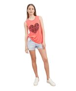 No Boundaries Junior  Orange Heart Graphic Tank Top  Sz M 7-9 - $6.50 CAD