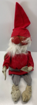 Vintage Antique Handmade Christmas Santa Claus Shelf 6.5 in Figure - $59.39