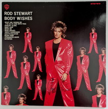 Rod Stewart &#39;Body Wishes&#39; Autographed LP COA #RS68943 - £705.25 GBP