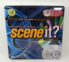 Scene It? Deluxe Movie Edition The DVD Game in Collector&#39;s Tin New Seale... - $27.95