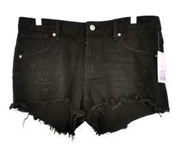 New with Tags Shorts Wild Fable Women&#39;s Size 8  Black  Denim Distressed ... - $12.00