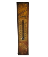 Antique 1920-30&#39;s  Arbuckles Coffee Advertising Tin Thermometer &quot;An Old ... - $197.99