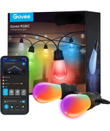 Smart Outdoor String Lights H7015, 48Ft RGBIC Outdoor Lights with 15 Dim... - $1,458.98 MXN