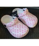 Bebe Girls Toddler Sandals  Slingback Clogs White Rubber Water Shoes Sz ... - $266.36 MXN