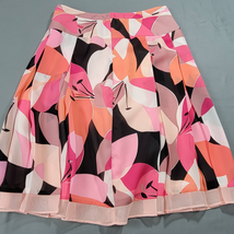 Worthington Women Skirt Size 4 Pink Preppy Pleated A-Line Lightweight Ac... - £12.91 GBP
