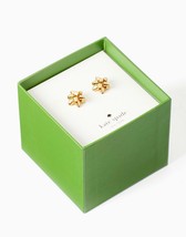 KATE SPADE BOURGEOIS BOW YELLOW GOLD STUDS WITH GIFT BOX present gift ea... - $27.49