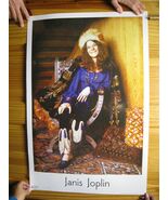 Poster Di Janis Joplin Seduta In Sedia Con Grande Cappello - $2,526.29 MXN