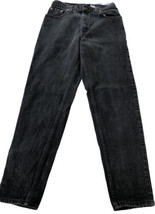 Womens Sz 11 Med Levis 550 Black Wash Jeans Mom Relaxed Fit Tapered Leg USA Vtg - £25.10 GBP