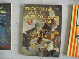Vintage 1964 Childrens Paperback Book Rocks All Around Us - $13.86