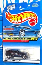 Hot Wheels 2000 Future Fleet 2000 Series #3 Jeepster Black w 5SPs Unpainted Base - £3.73 GBP