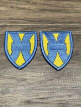 Lot of 2 US Army 21st Support Command Shoulder Insignia Patch KG JD - $7.91