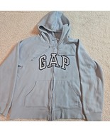 Women&#39;s Gap Heritage Hoodie Sweatshirt Full Zip W/ Gap Logo In Baby Blue... - $128.98 MXN