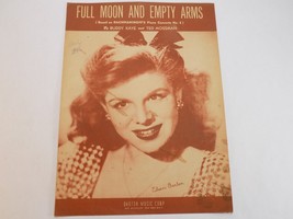 Vintage Sheet Music 1946 Full Moon And Empty Arms Eileen Barton - £7.11 GBP
