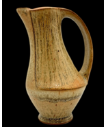 Ellen Shankin Pottery Stoneware Pitcher 7.5&quot; Ash Glaze Earthy Signed Studio - $104.82 CAD