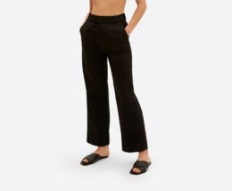 Everlane Womens The Easy Pant Pull On Pockets Stretch Black 0 - £38.10 GBP