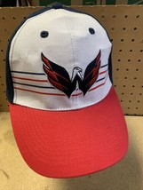 Washington Capitals Adjustable Hat SnapBack Blue Red Cap Snap Back SGA - £8.96 GBP