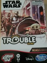 Disney Star Wars TROUBLE Mandalorian Board Game Pop o Matic Hasbro Gaming NEW - £11.18 GBP