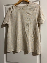 Women&#39;s T-Shirt Gray with Yellow Half Sunshine Designs Size 1X Round Nec... - £11.85 GBP