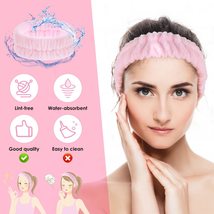WLLHYF Spa Headband Wrist Washband Face Wash Set Facial Makeup Hair Band... - $9.30+