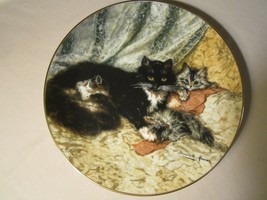 Midday Repose Collector Plate Henriette Ronner The Victorian Cat Black Cat - £23.69 GBP