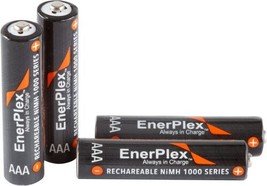 4-Pack EnerPlex AC-4X-AAA Rechargeable Nimh 1000 Séries Piles AAA - £11.07 GBP