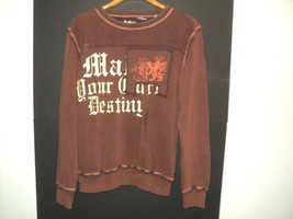 NEW Franky Max Sweatshirt Men&#39;s Size S Fleece Brown Small with Tags - £11.89 GBP