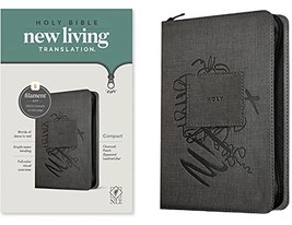 Holy Bible: New Living Translation, Filament Enabled Edition, Charcoal Patch, Le - £18.15 GBP