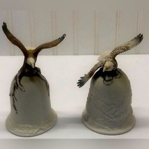Eagle porcelain bells vintage set of 2 - £16.67 GBP