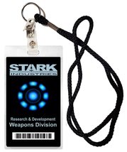 Stark Industries Iron Man Novelty ID Badge Halloween Costume Movie Prop - £10.37 GBP
