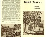 Last Chance Gulch Tour Brochure Map 1950 Helena Montana Ross Pollock - $24.72