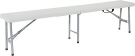 Single, 6 Foot Folding Bench Made Of Office Star Resin For Indoor Or Outdoor - £60.68 GBP
