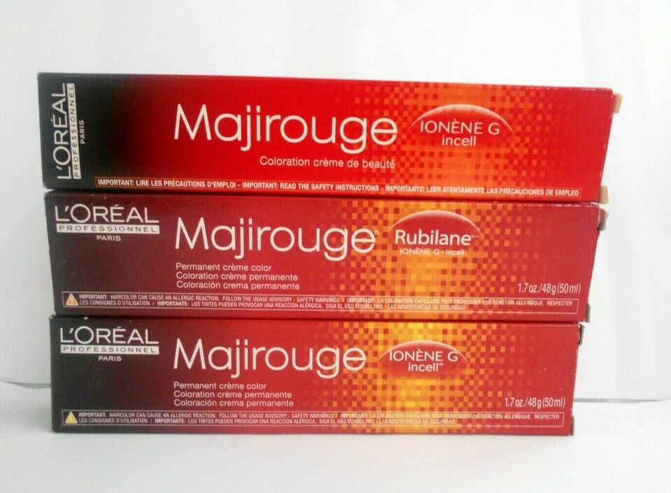LOREAL MajiRouge Brilliant Reds Cream Hair Color With Ionene G ~ 1.7 fl. oz.!! - $4.95 - $11.88