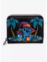 Loungefly Disney Stitch &amp; Scrump Trick Or Treat Mini Zipper Wallet - $40.00