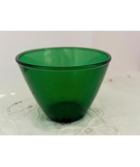 Vintage MCM Anchor Hocking Forest Green Glass Bowl 4&quot; Tall 5.5&quot; Diameter... - $564.31 MXN