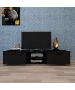 TV Stand for 70 Inch TV with 2 Storage Cabinet and Open Shelves for Livi... - £179.17 GBP