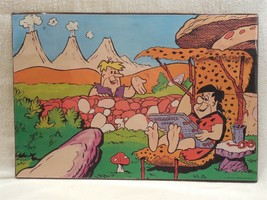 Flintstones 1975 Dutch Placemat/Wall Hanging Fred Flintstone &amp; Barney Rubble - £15.91 GBP
