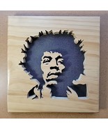 Jimi Hendrix Wall Art Wood Routed Carved 11.25&quot;x10.5&quot; - $22.49